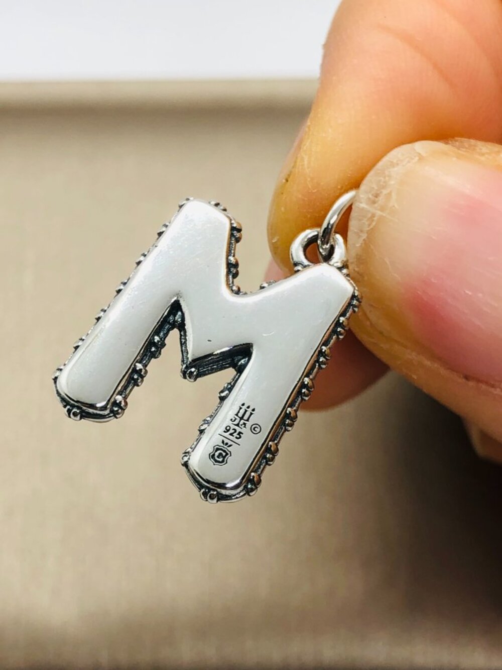 James Avery Enamel Consuela Floral Initial Charm Letter M Dangle Charm - Picture 4 of 4